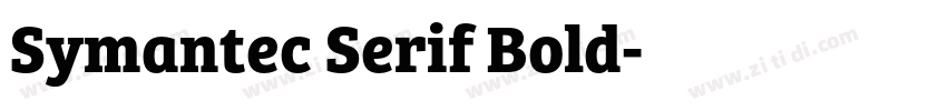 Symantec Serif Bold字体转换